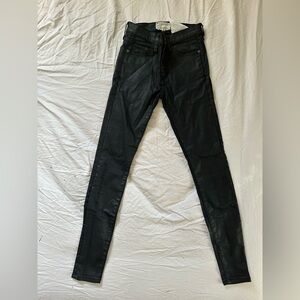 Current/Elliott Black Skinny Jeans High-Waisted